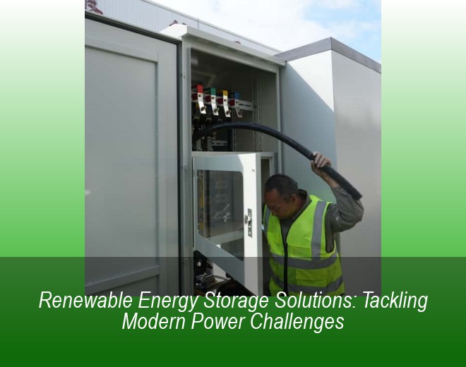 Renewable Energy Storage Solutions: Tackling Modern Power Challenges